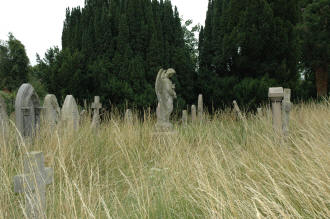 The front of the Olney Church yard.